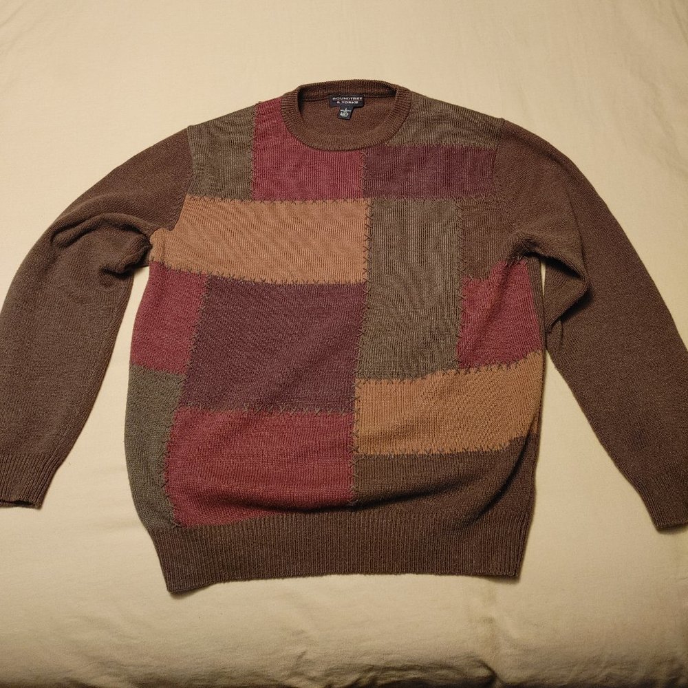 Stitched patterned sweater